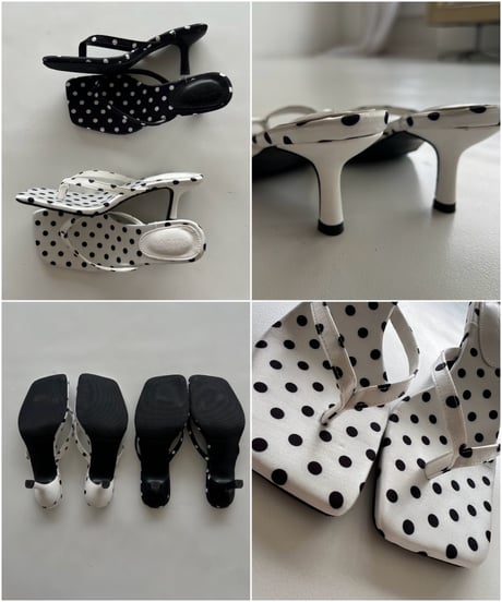 square sandal「polkadot」#070626-1/6