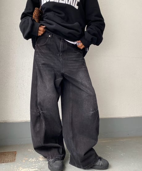 denim pt「balloon barrel」#25046