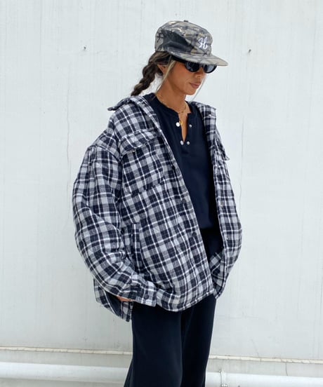 puffer jacket「tartan」#2162