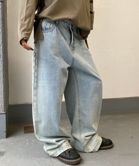 denim tapered pt「pocket」#68053