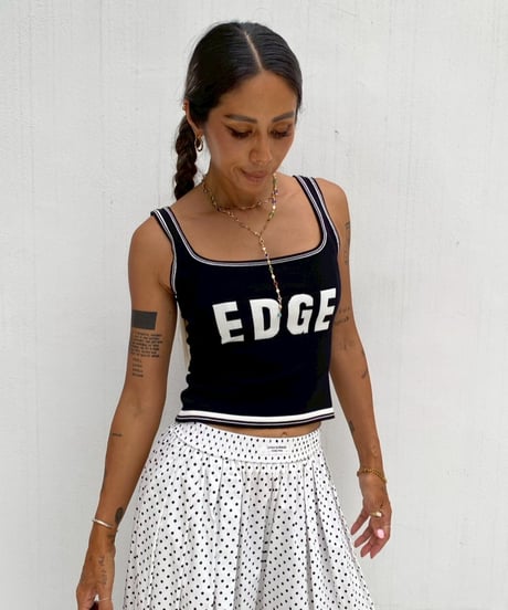 knit tank「EDGE」#8920067