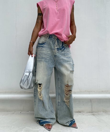 baggy denim「full damage」#56225601