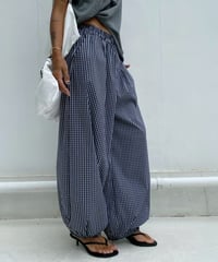 wide jogger pt「gingham」#6323965