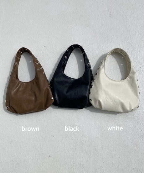 handle bag「w studs」#A8371