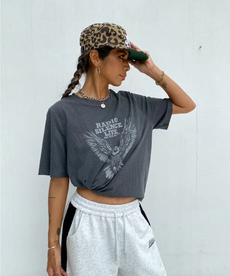 washed tee「eagle」#906664