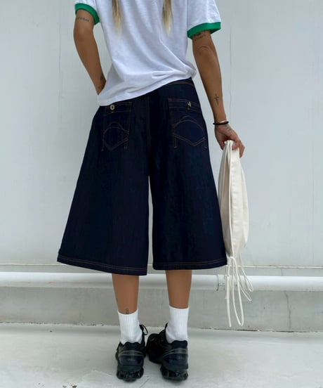 denim buggy shorts「stitch」#88352