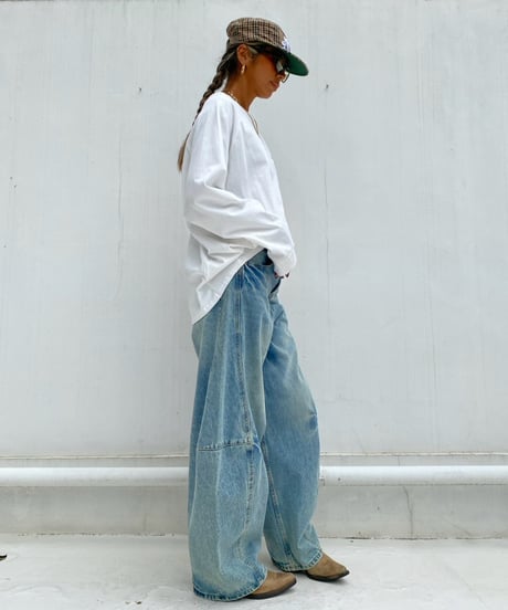denim pt「balloon barrel」#25046