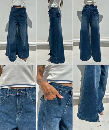 flare denim「center seam」#8202867