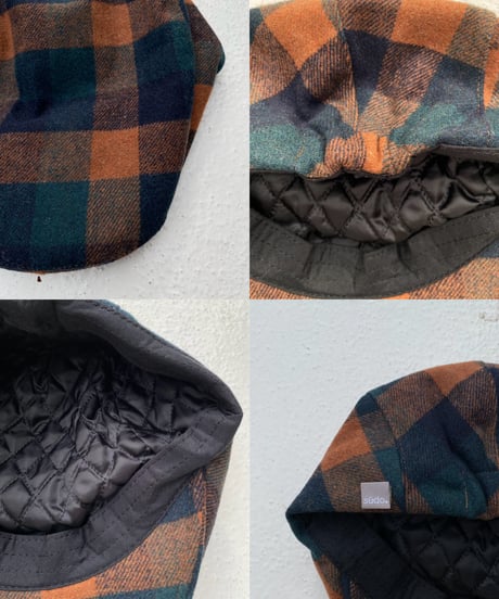 flat cap「check」#2509-6/8