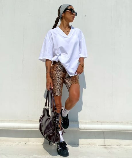 wide tee「deep v-neck」#817867【7/29以降発送】