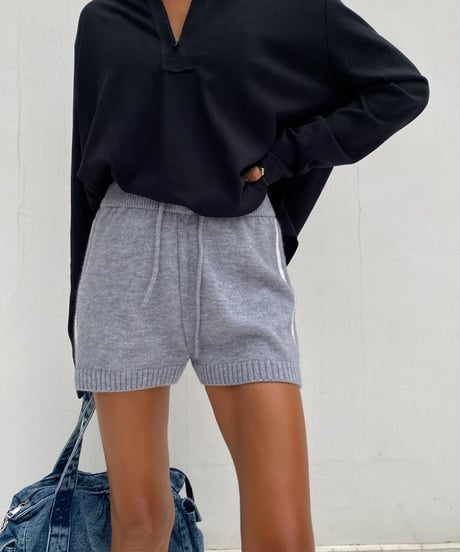 knit shorts「2line」#63768
