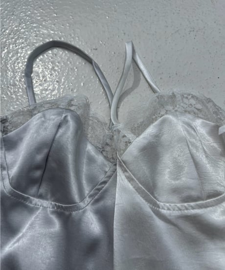 lace trim cami「satin」#2631168
