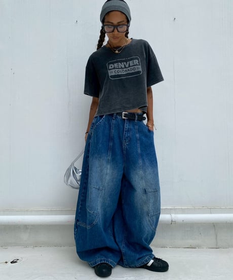 oversized pt「color barrel」#68758（ベルト付き）
