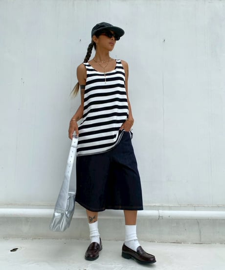 denim buggy shorts「stitch」#88352