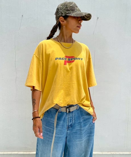 wide pigment tee「P」#36067