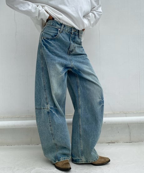 denim pt「balloon barrel」#25046