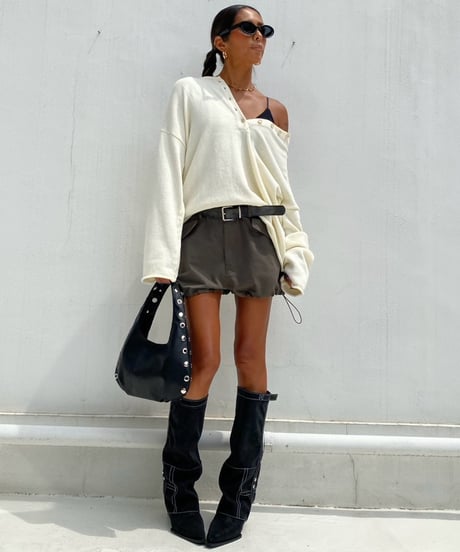 mid-calf boots「cross」#6556-35
