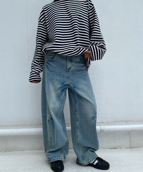 denim pt「balloon barrel」#25046