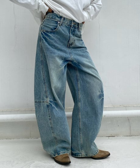 denim pt「balloon barrel」#25046