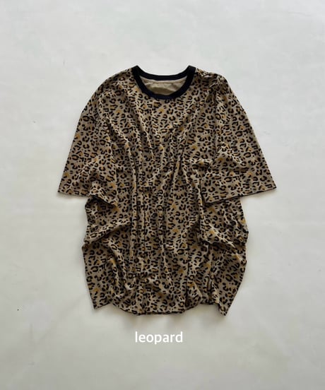 wide tee「leoblack」#60518