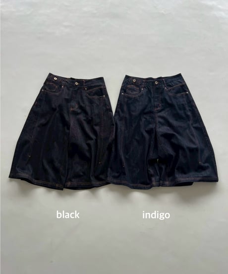 denim buggy shorts「stitch」#88352