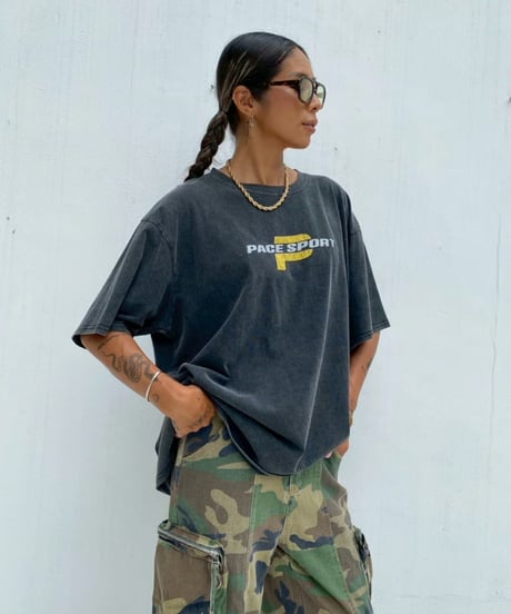 wide pigment tee「P」#36067