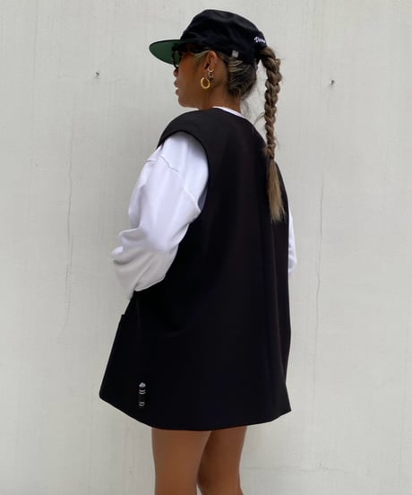 collarless gilet「freely」#35891