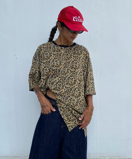 wide tee「leoblack」#60518