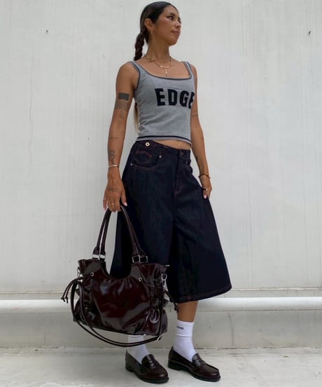 denim buggy shorts「stitch」#88352