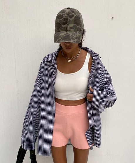 cropped tank「padded」#2895