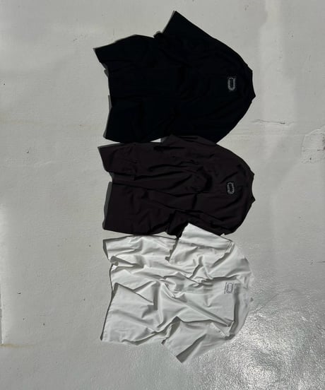 wide tee「mock neck」#161668