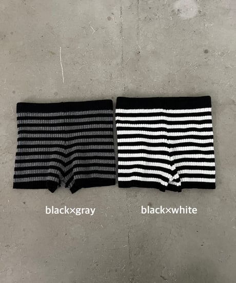 knit shorts「border」#2830-5