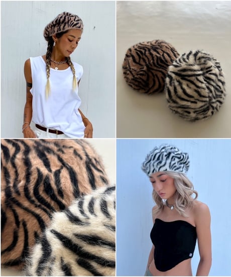 fur beret「animal」#2507-16/17