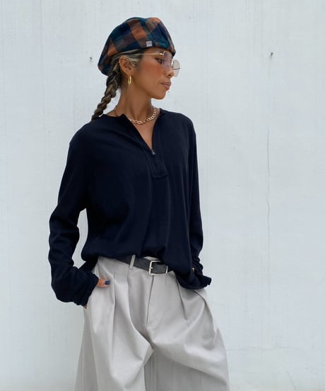 loose lonT「halfzip」#13803