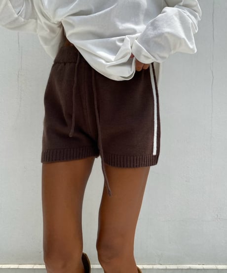 knit shorts「2line」#63768