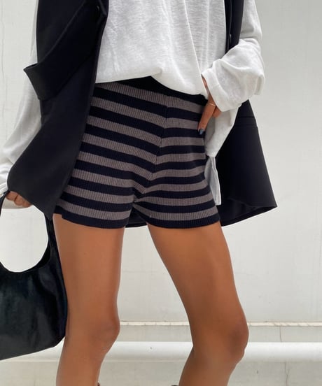 rib shorts「stretch knit」#8805512