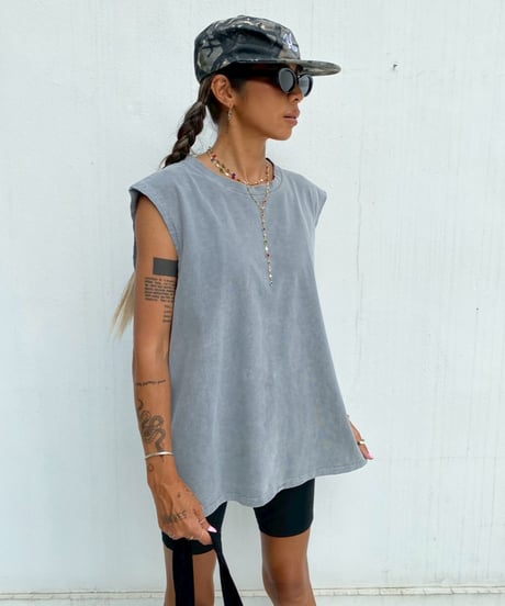 loose tank「washed」#640167