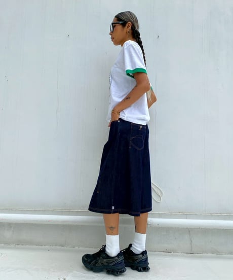 denim buggy shorts「stitch」#88352