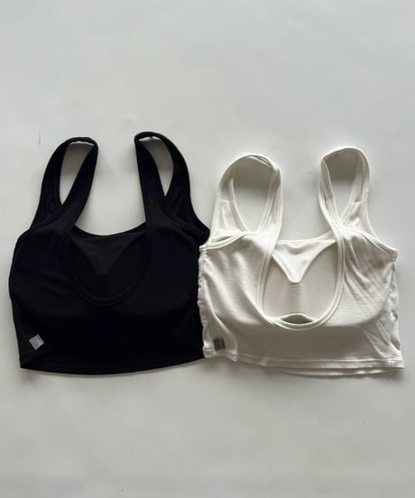 cropped tank「padded」#2895