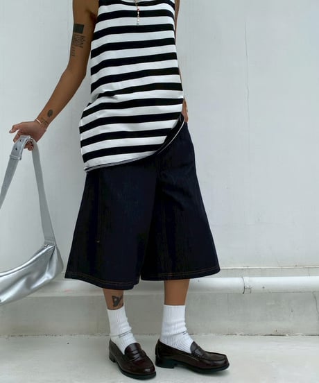 denim buggy shorts「stitch」#88352