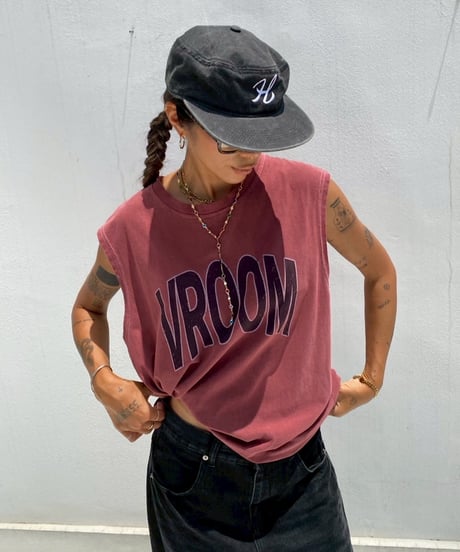 loose tank「VROOM」#640667【7/22以降発送】