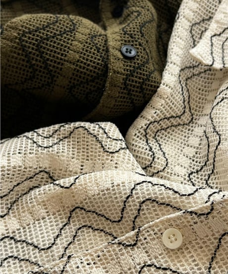 jacquard shirt「wave」#207367