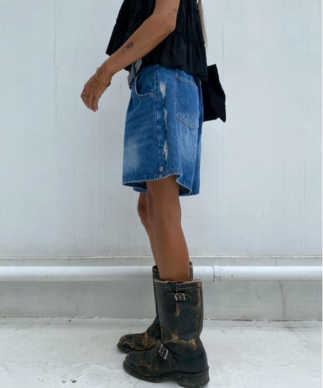 denim shorts「side rip」#1368359