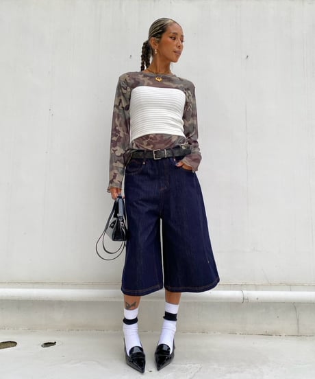 knit bare top「Tuck stitch」#8165617