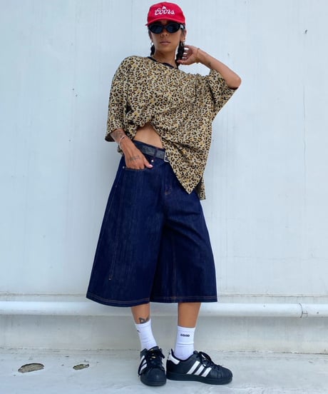 denim buggy shorts「stitch」#88352
