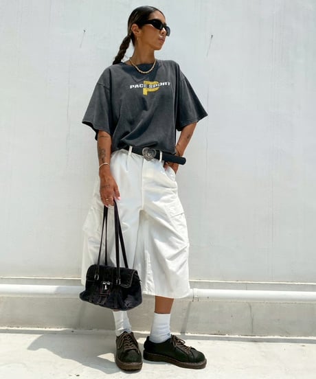 wide pigment tee「P」#36067