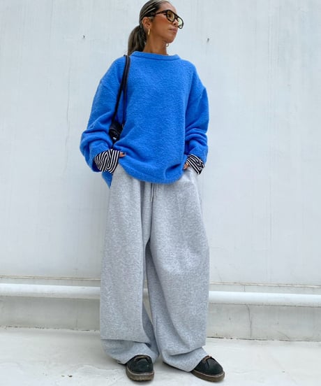wide sleeve knit「loop yarn」#200068