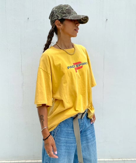 wide pigment tee「P」#36067