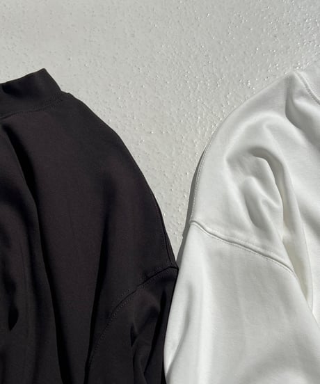 wide tee「mock neck」#161668