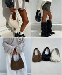 handle bag「w studs」#A8371